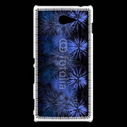 Coque Sony Xperia M2 Feu d'artifice bleu