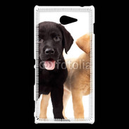 Coque Sony Xperia M2 Chiot labrador