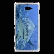 Coque Sony Xperia M2 Requin blanc