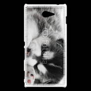 Coque Sony Xperia M2 Chiot Husky