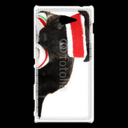 Coque Sony Xperia M2 Chiot joueur de tennis