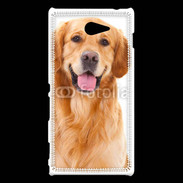 Coque Sony Xperia M2 Chien Golden