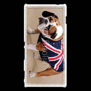 Coque Sony Xperia M2 Bulldog anglais en tenue