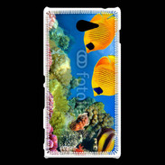 Coque Sony Xperia M2 Poisson jaune