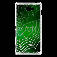 Coque Sony Xperia M2 Toile d'araignée verte