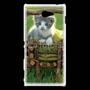 Coque Sony Xperia M2 Panier de chatton