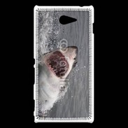 Coque Sony Xperia M2 Attaque de requin blanc