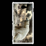Coque Sony Xperia M2 Ours blanc en colère