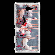 Coque Sony Xperia M2 flamand rose