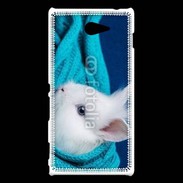 Coque Sony Xperia M2 Portrait de lapin 5