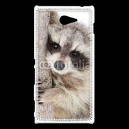Coque Sony Xperia M2 Raton laveur dans un arbre