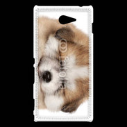 Coque Sony Xperia M2 Chiot chien loup 5