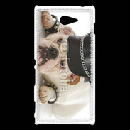 Coque Sony Xperia M2 Bulldog village people