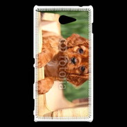 Coque Sony Xperia M2 Chiot King Charles 2