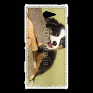 Coque Sony Xperia M2 Chiot bucheron