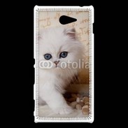 Coque Sony Xperia M2 Adorable chaton persan 2