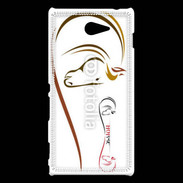 Coque Sony Xperia M2 Illustration cheval 5