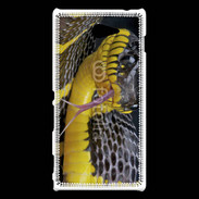 Coque Sony Xperia M2 Serpent noir et jaune