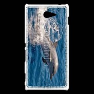 Coque Sony Xperia M2 Dauphin dans l'océan 6