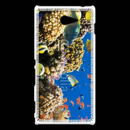 Coque Sony Xperia M2 Poisson et coraux de toutes les couleurs