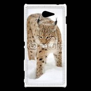 Coque Sony Xperia M2 Lynx des neiges