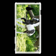 Coque Sony Xperia M2 Poulain noir et blanc