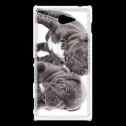 Coque Sony Xperia M2 Duo de bulldog français 5