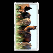 Coque Sony Xperia M2 Groupe de chevaux