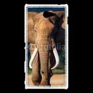 Coque Sony Xperia M2 Éléphant de face