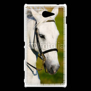 Coque Sony Xperia M2 Portrait cheval blanc 25