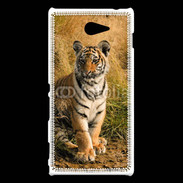 Coque Sony Xperia M2 Tigre au bord de l'eau