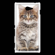 Coque Sony Xperia M2 Portrait d'un chaton 75
