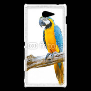 Coque Sony Xperia M2 Perroquet Macaw Bleu et jaune