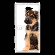 Coque Sony Xperia M2 Portrait chiot Berger allemand