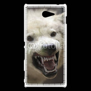 Coque Sony Xperia M2 Attention au loup
