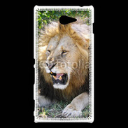 Coque Sony Xperia M2 Portrait de lion 25
