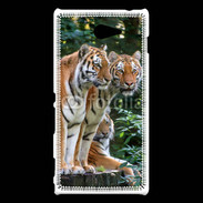 Coque Sony Xperia M2 Famille de tigres