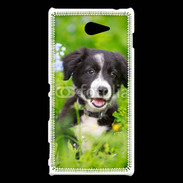 Coque Sony Xperia M2 Chiot Border Collie 100
