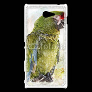 Coque Sony Xperia M2 Perroquet en aquarelle