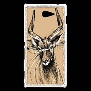 Coque Sony Xperia M2 Antilope mâle en dessin