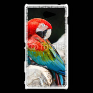 Coque Sony Xperia M2 Macaw bleu et rouge 75