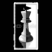 Coque Sony Xperia M2 Roi d'échec noir et blanc