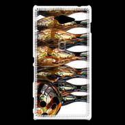 Coque Sony Xperia M2 Quille de bowling dorée
