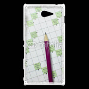 Coque Sony Xperia M2 Mots fléchés 1