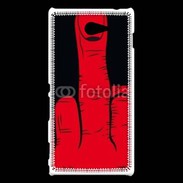 Coque Sony Xperia M2 Red hand show fuck