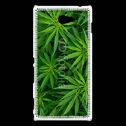 Coque Sony Xperia M2 Feuilles de marijuana