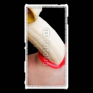 Coque Sony Xperia M2 Manger une banane