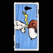 Coque Sony Xperia M2 Snoopy timbre poste