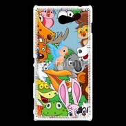 Coque Sony Xperia M2 Animaux cartoon