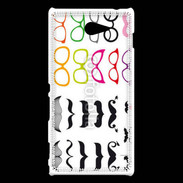 Coque Sony Xperia M2 Lunette et moustache 5